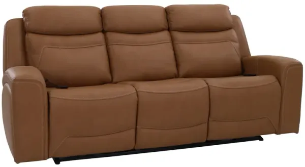 Kuka Home K-Motion Butternut Leather Power Reclining Sofa
