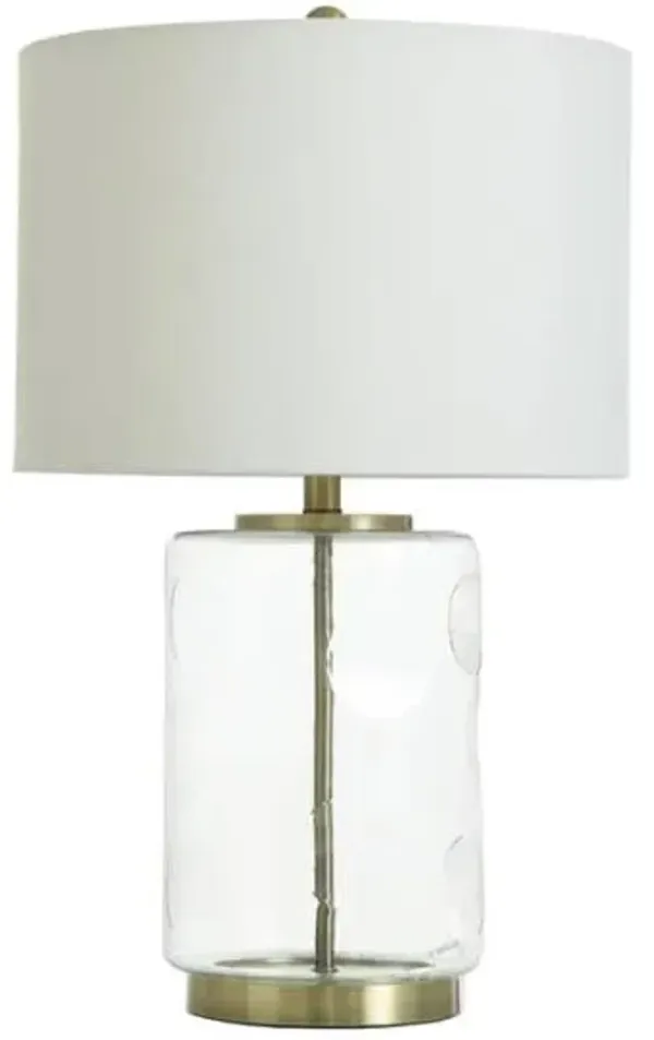 Stylecraft Clear Dimpled Table Lamp