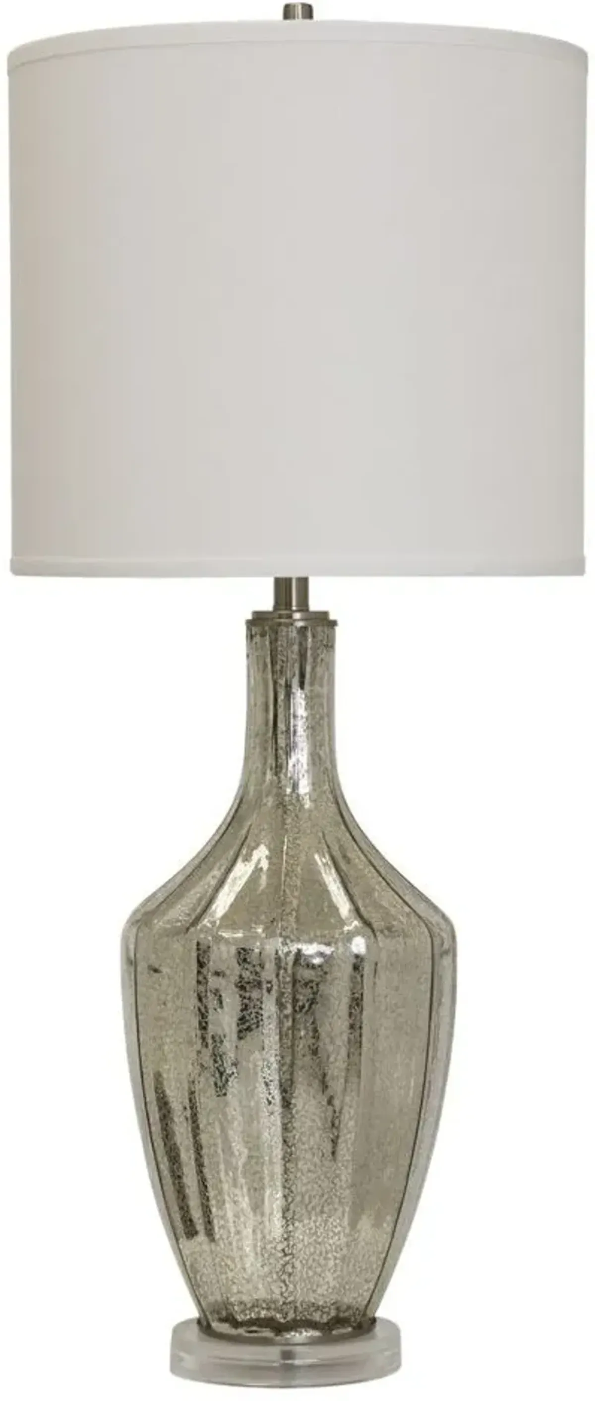 StyleCraft Brushed Steel Base Table Lamp