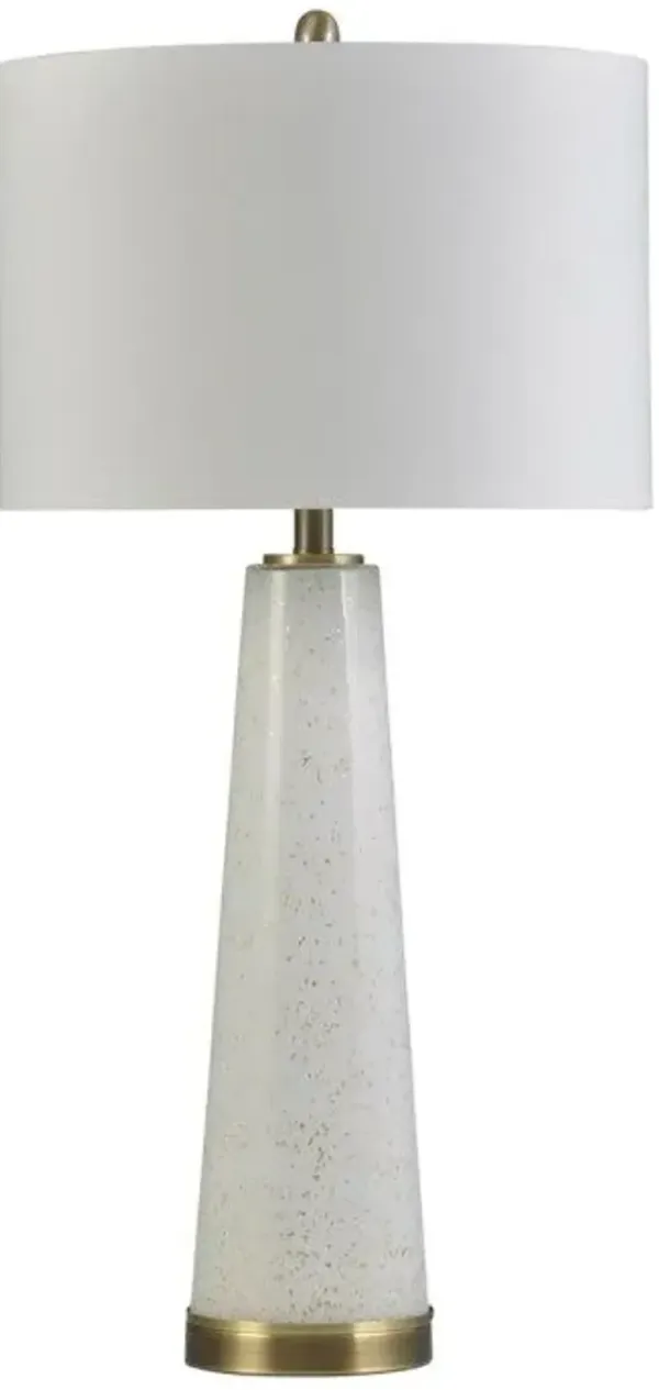 StyleCraft Tasia Glass/Steel Table Lamp