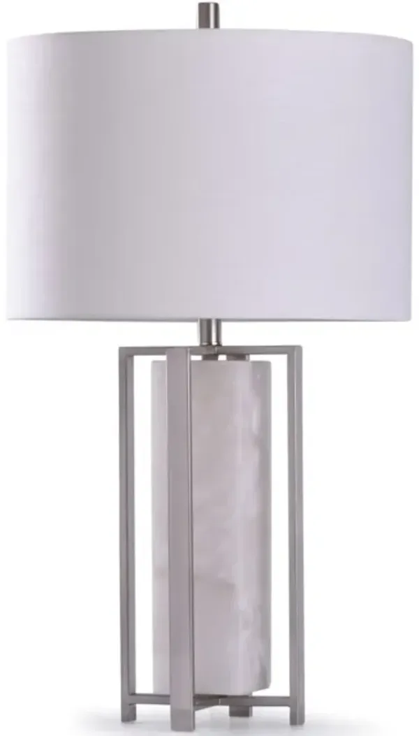 StyleCraft Abyaz Silver Table Lamp