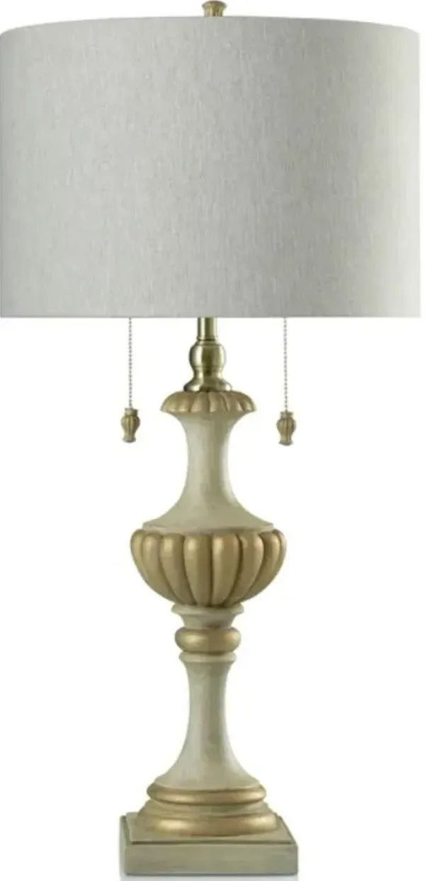 Stylecraft Chrysta Creme/White Table Lamp