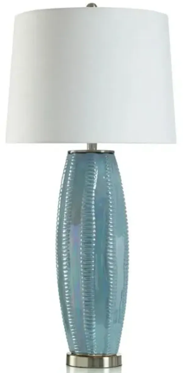Stylecraft Luster Blue Table Lamp