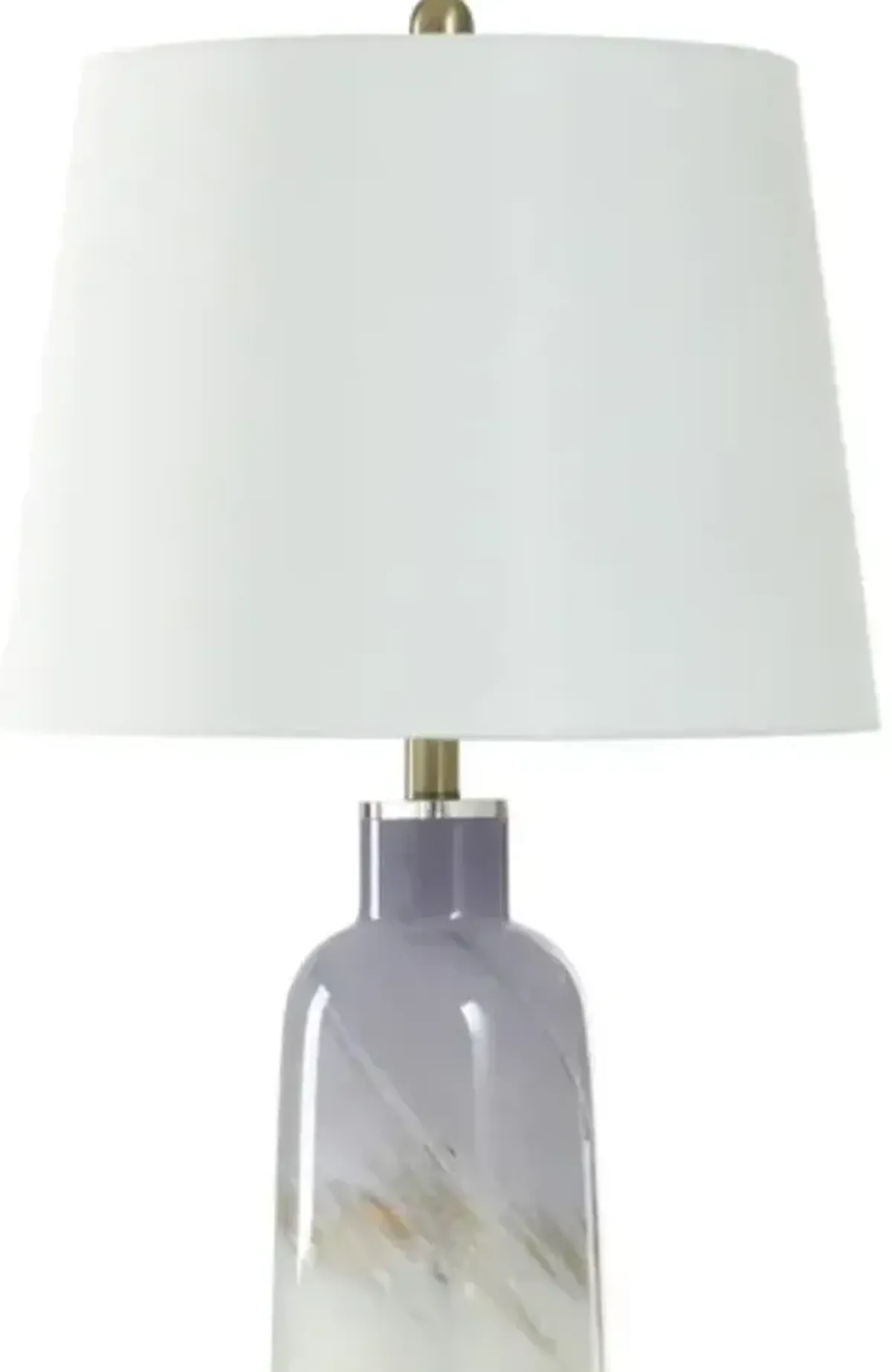 StyleCraft Lavender Mist/White Table Lamp