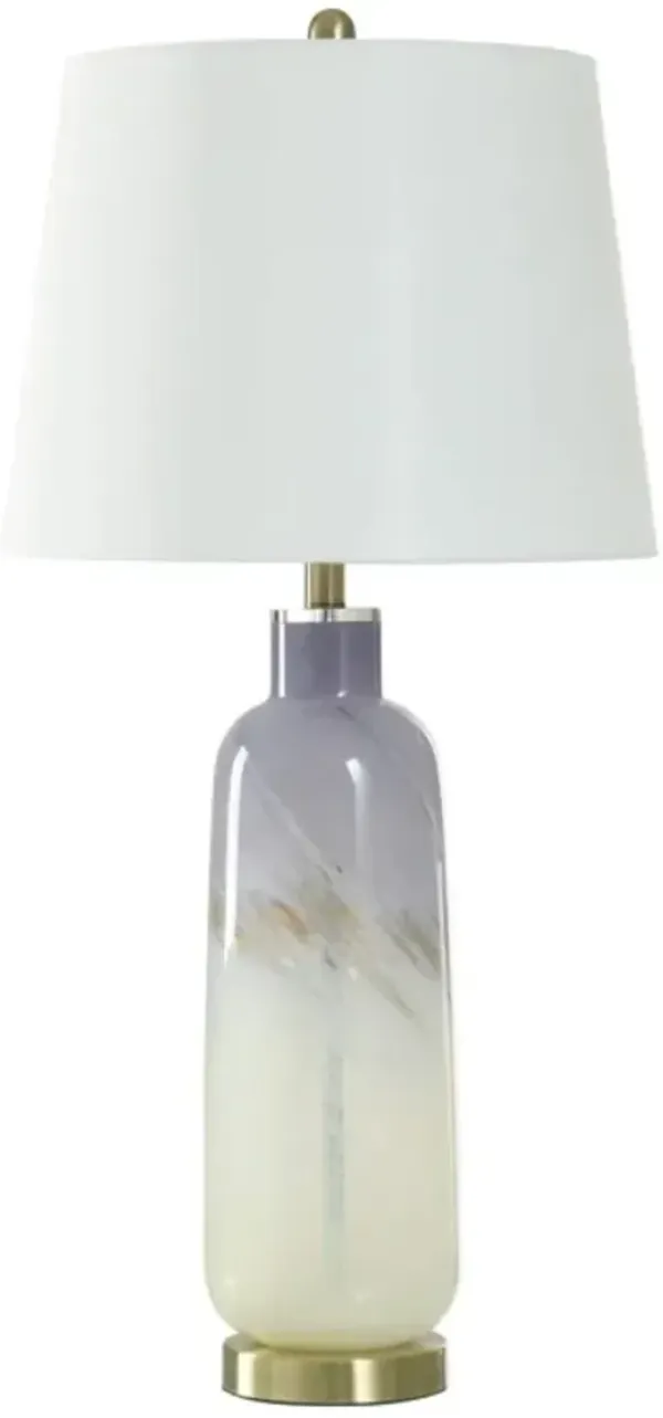 StyleCraft Lavender Mist/White Table Lamp