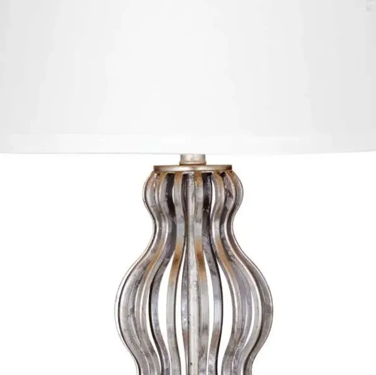 Bassett Mirror Sophie Silver Leaf Table Lamp