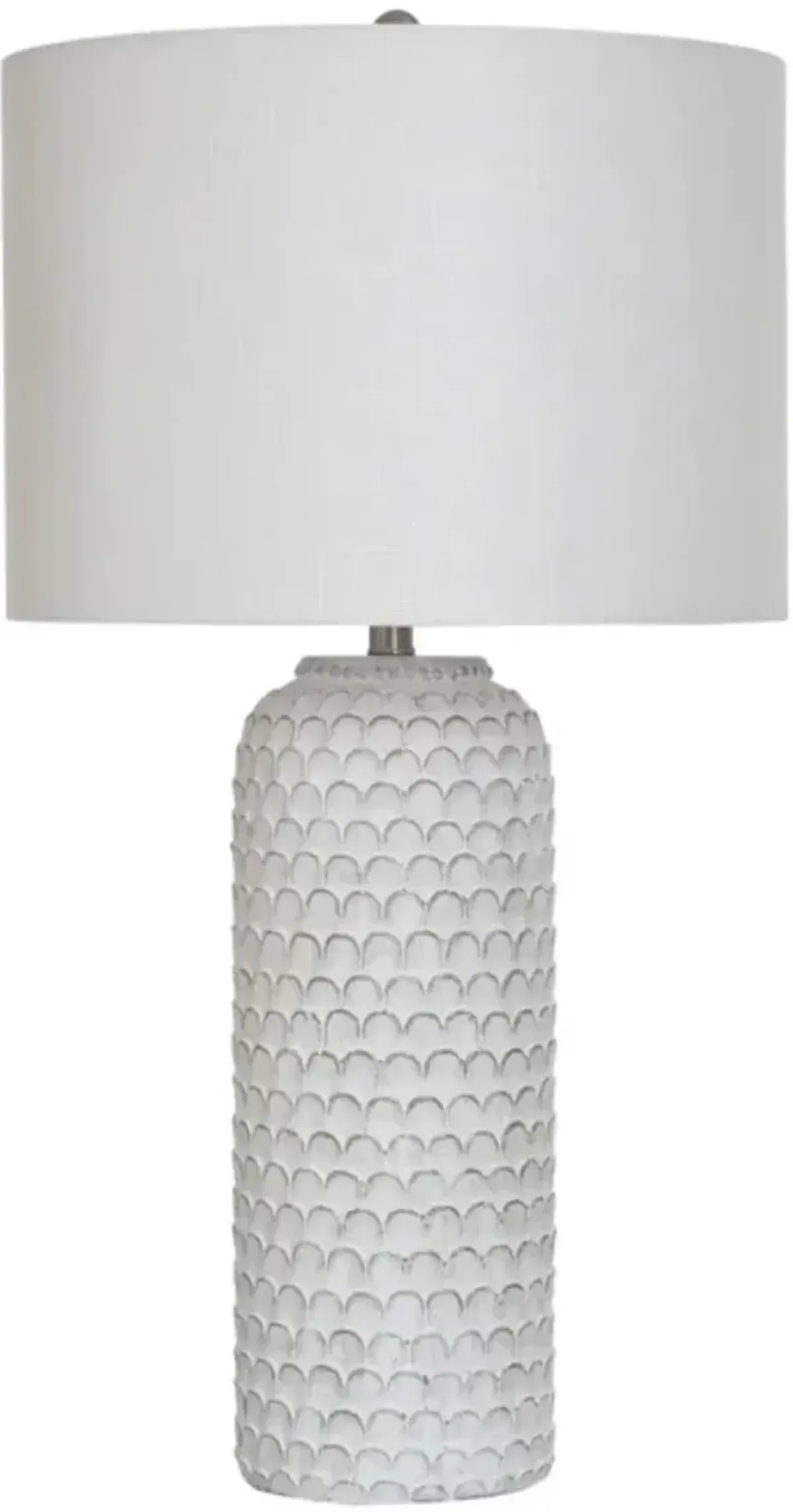 Stylecraft Pomors White Table Lamp