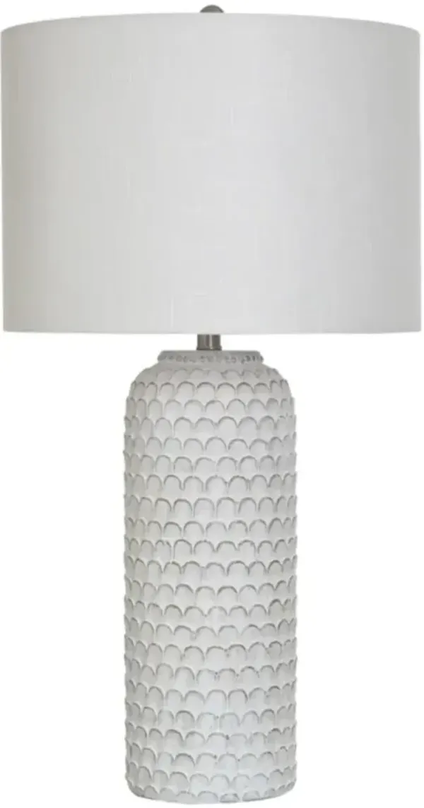 Stylecraft Pomors White Table Lamp