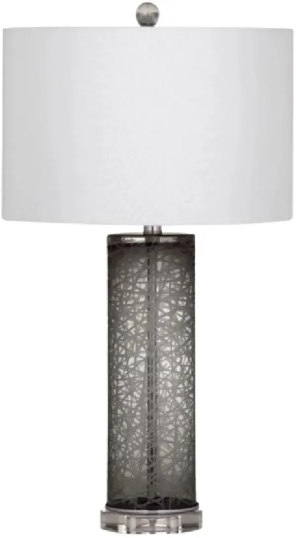 Bassett Mirror Danbury Smoked Table Lamp