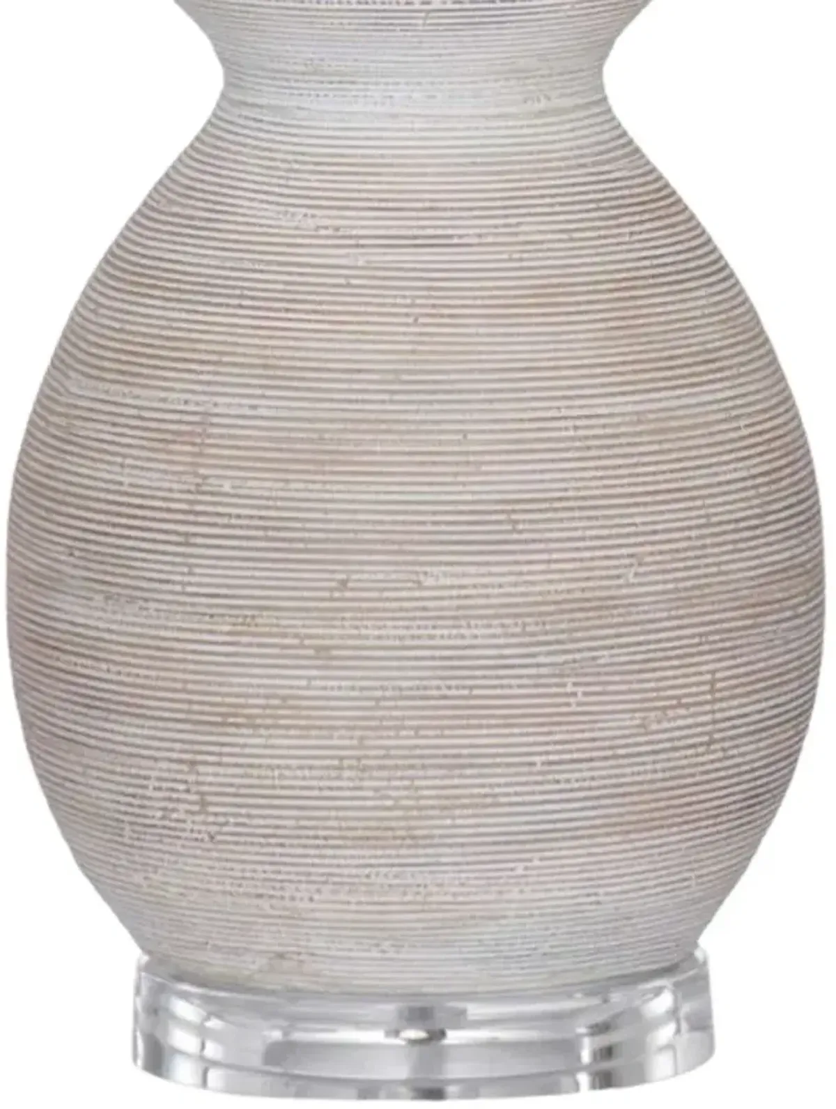 Bassett Mirror Sandy Beige/White Table Lamp