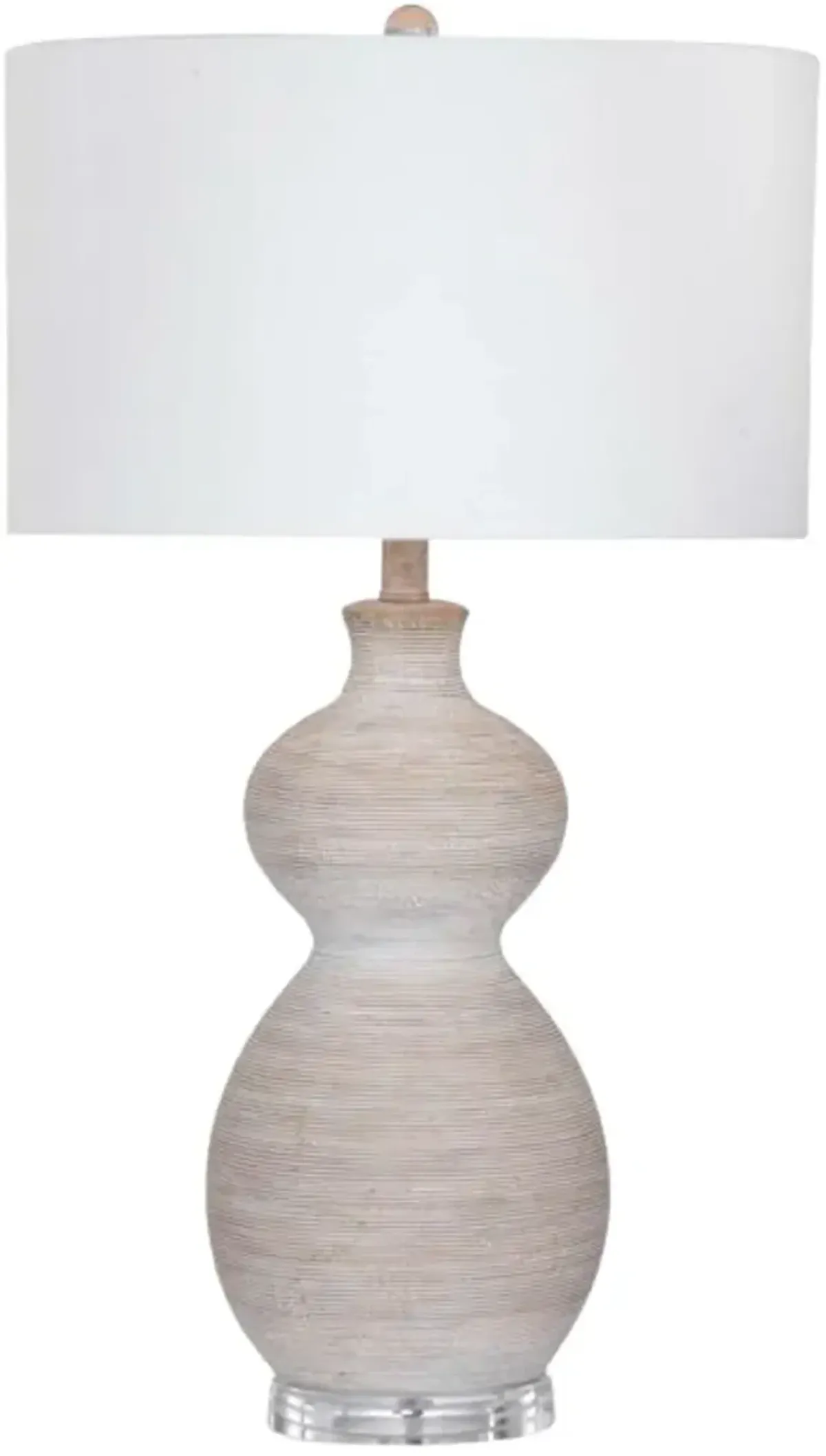 Bassett Mirror Sandy Beige/White Table Lamp