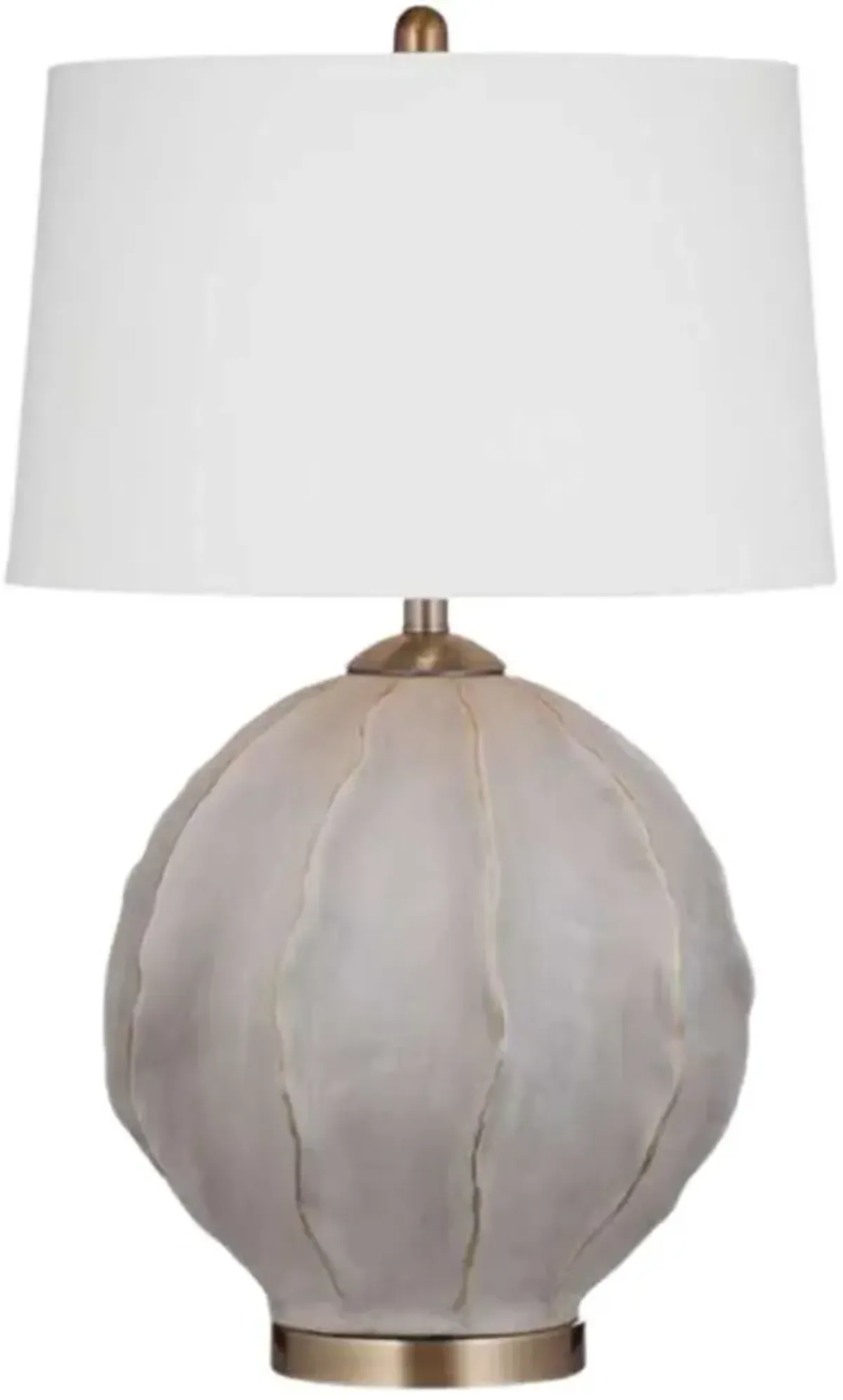 Bassett Mirror Annapurna Brass Accents/Gold Rubbing/Grey Concrete Table Lamp