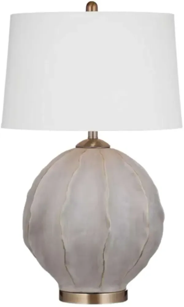 Bassett Mirror Annapurna Brass Accents/Gold Rubbing/Grey Concrete Table Lamp