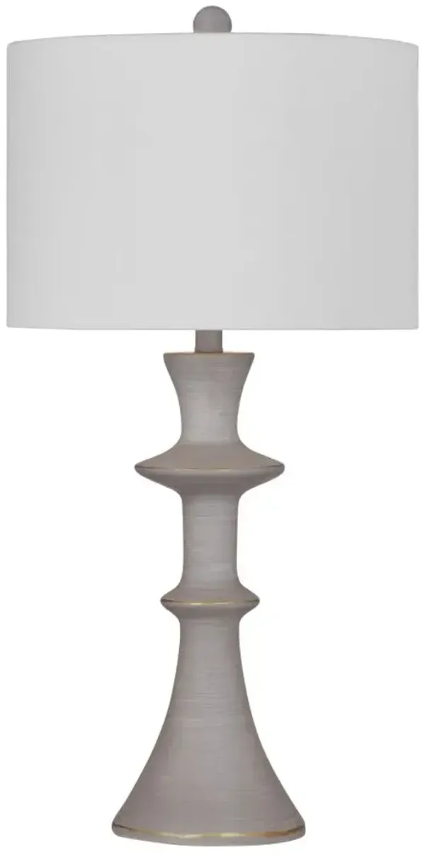 Bassett Mirror Candra Light Gray Table Lamp