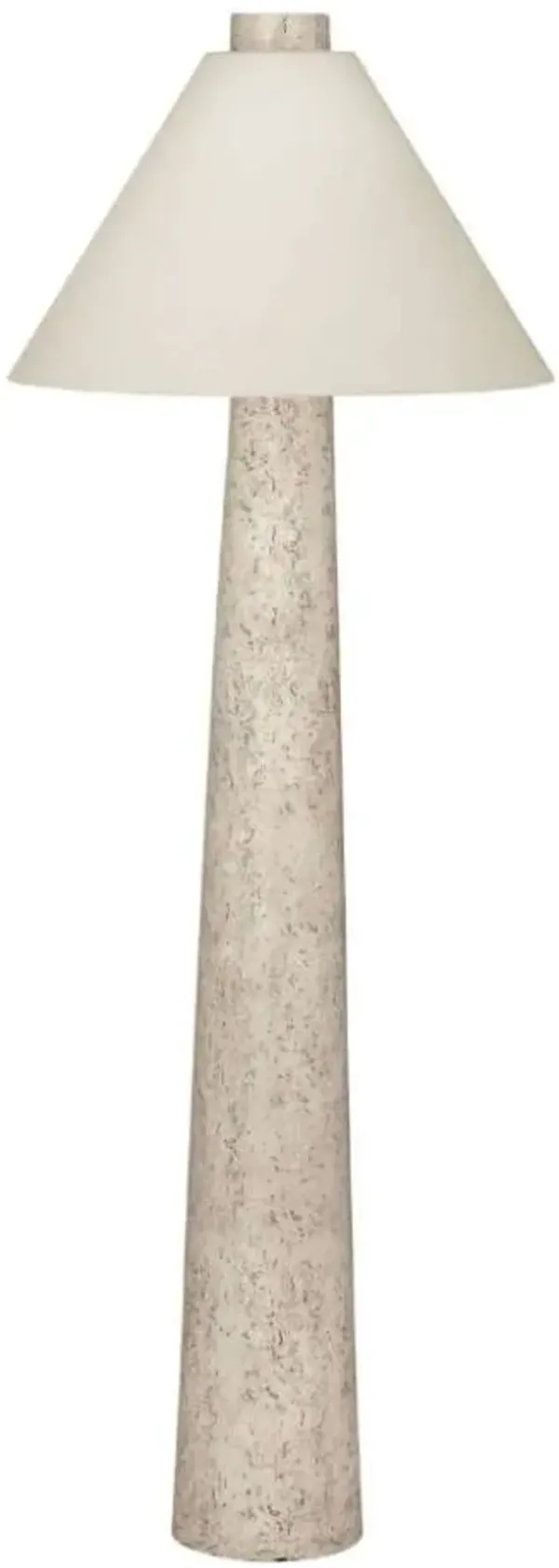 Bassett Mirror Butler Textured Cream Floor Lamp