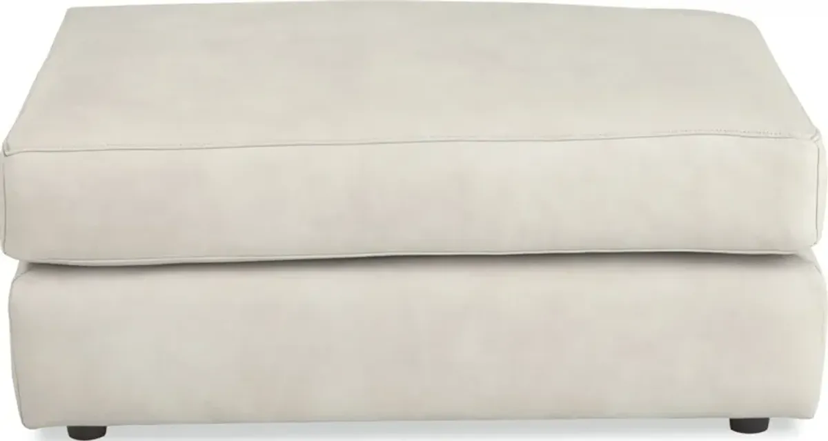 CraftmasterÂ® CM Modern Marsala Leather Ottoman
