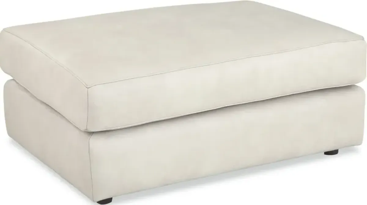 CraftmasterÂ® CM Modern Marsala Leather Ottoman