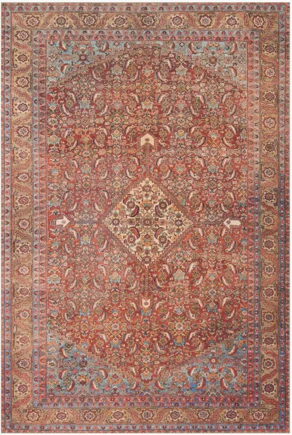 LoloiÂ® Rugs Loren Red Multi 5'x8' Rug