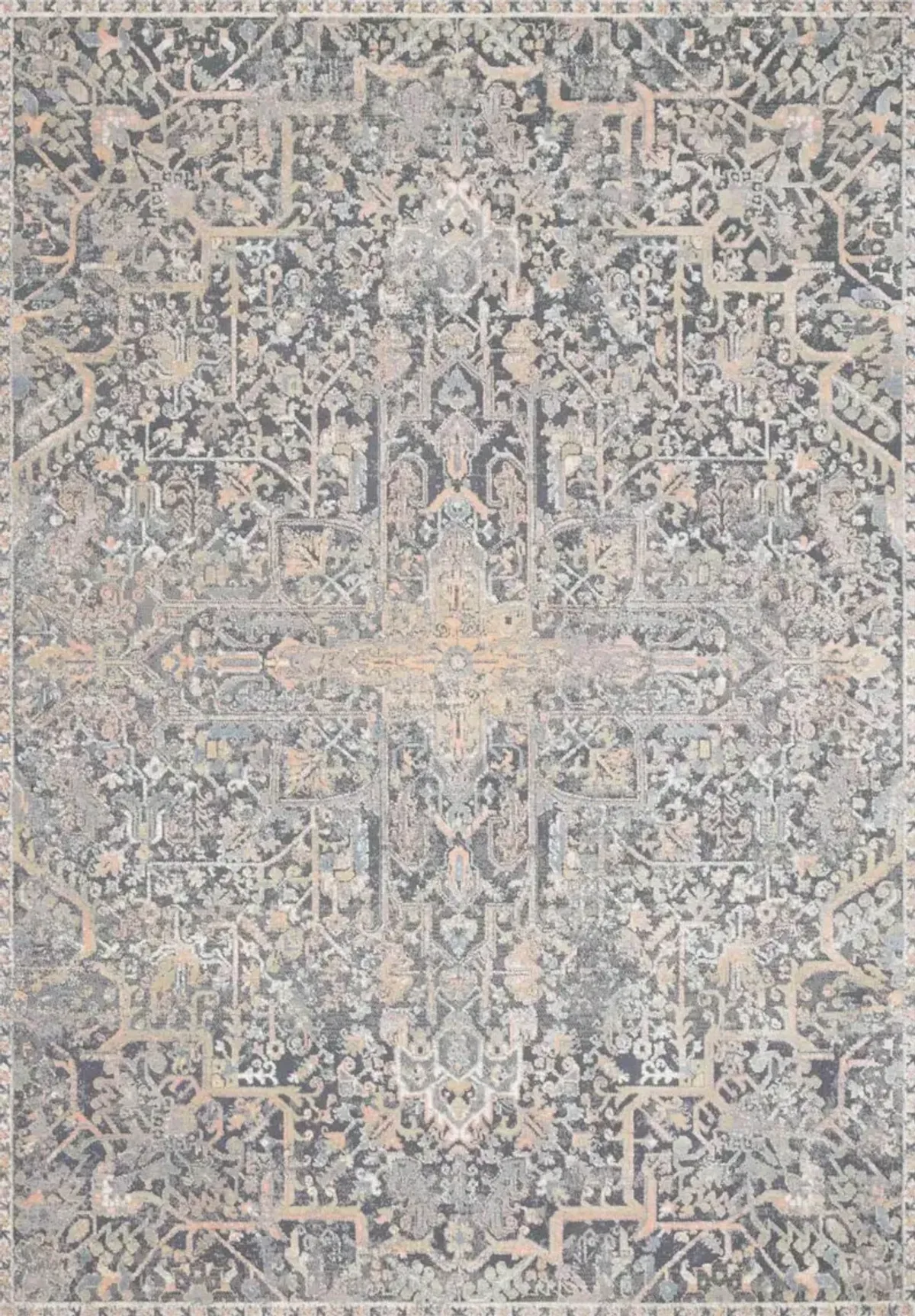 Loloi II Lucia Charcoal/Multi-Color 5'x8' Rug