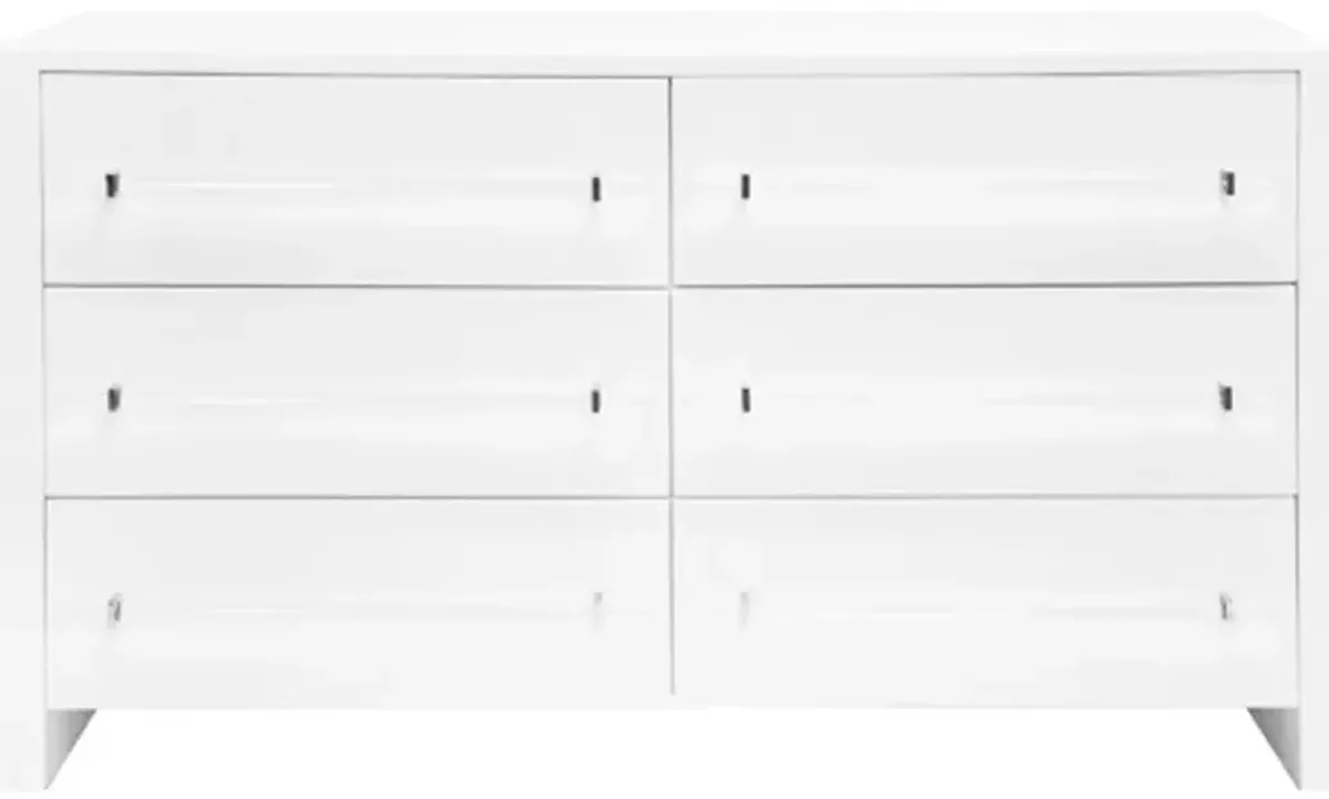 Worlds Away Luke Glossy White Chest