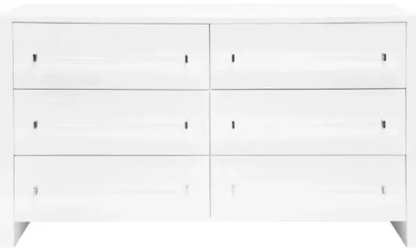 Worlds Away Luke Glossy White Chest