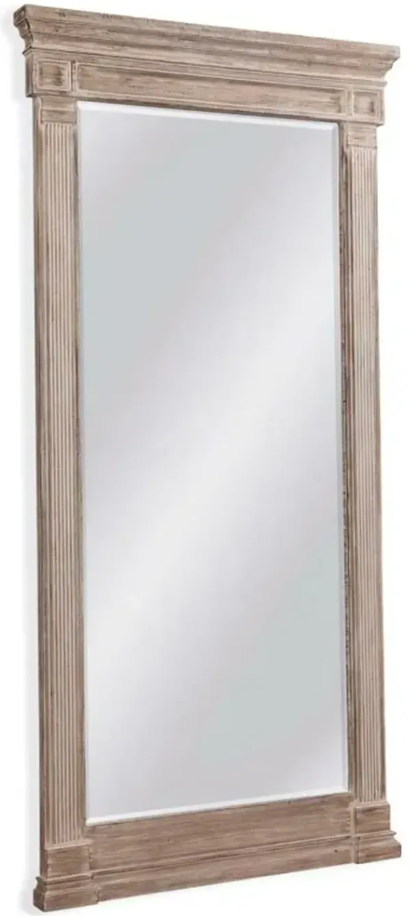 Bassett Mirror Ione Distressed Gray Full Length Floor Mirror