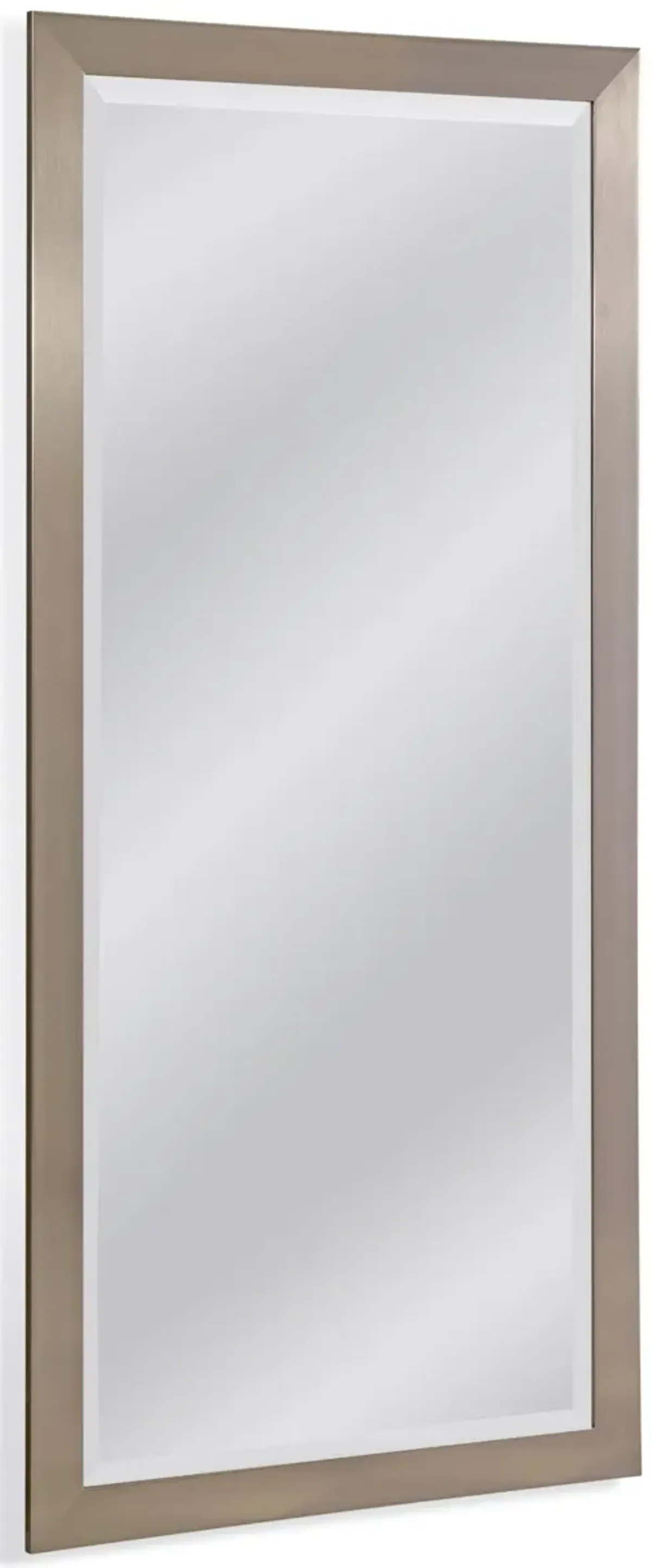 Bassett Mirror Stainless Polished Chrome Floor Mirror