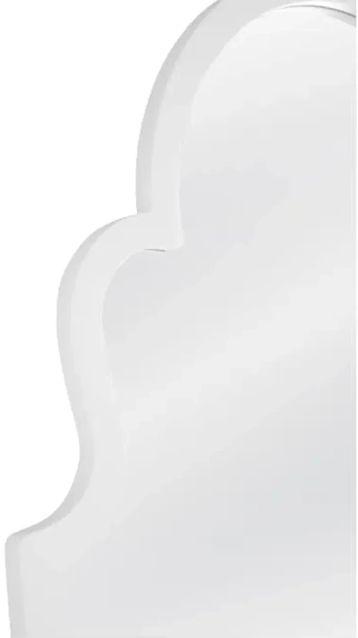 Bassett Mirror Abbie White Lacquer Floor Mirror