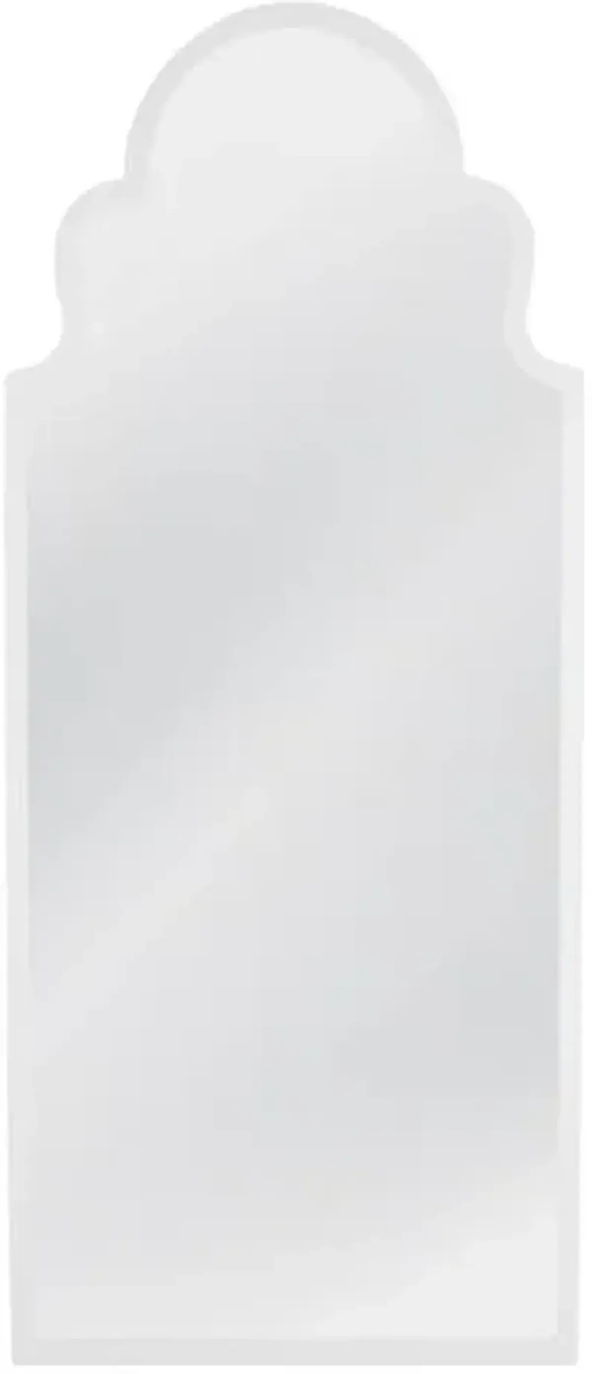 Bassett Mirror Abbie White Lacquer Floor Mirror