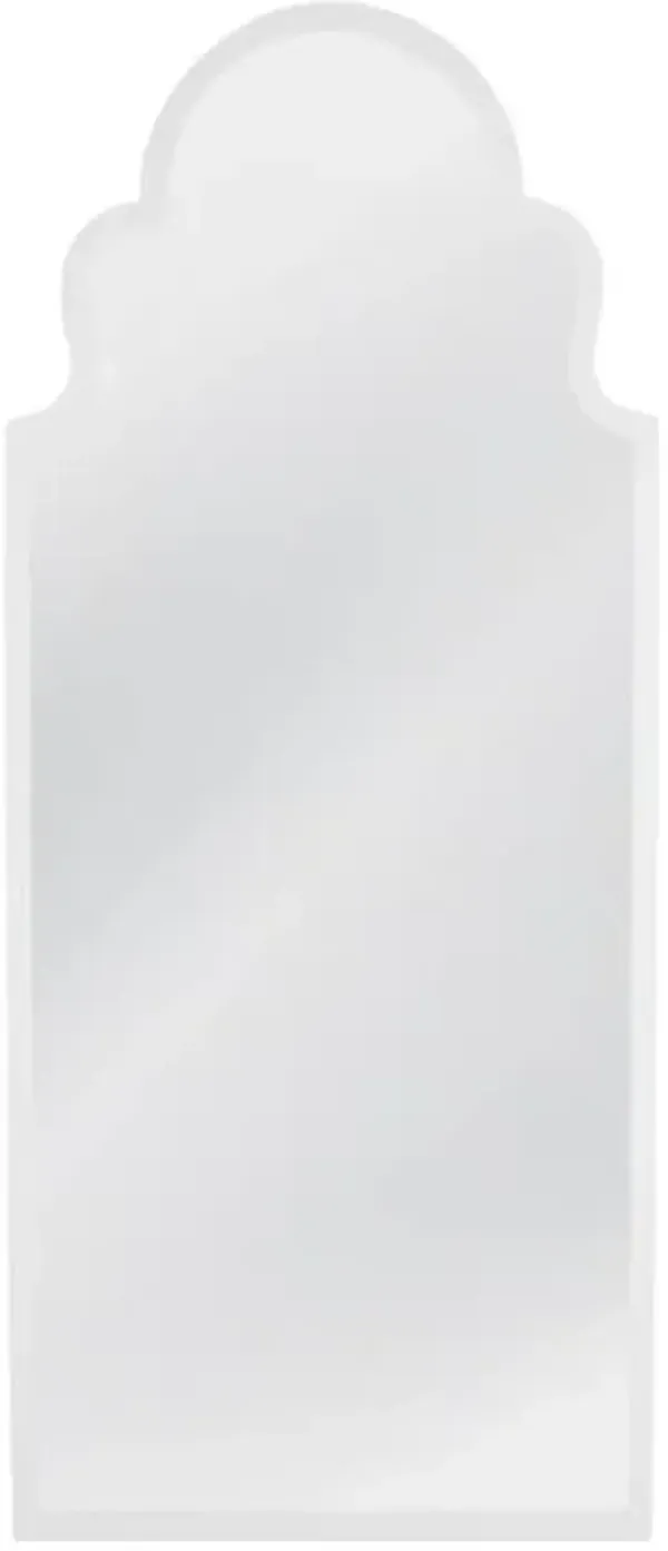 Bassett Mirror Abbie White Lacquer Floor Mirror