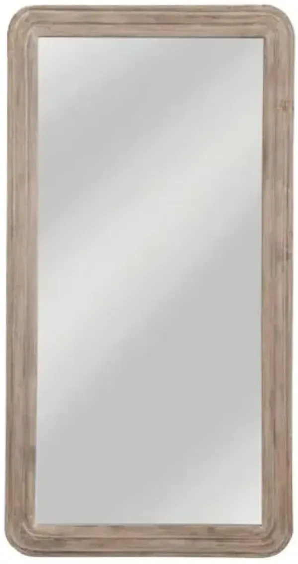 Bassett Mirror Gage Whitewash Floor Mirror