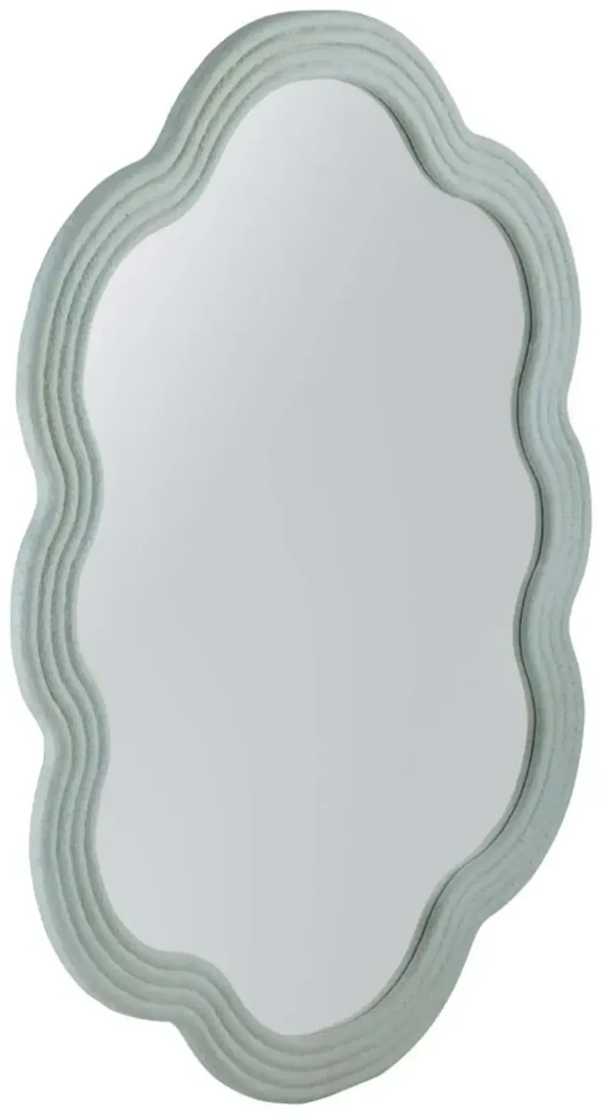 Bassett Mirror Arianna Matte Light Blue Wall Mirror