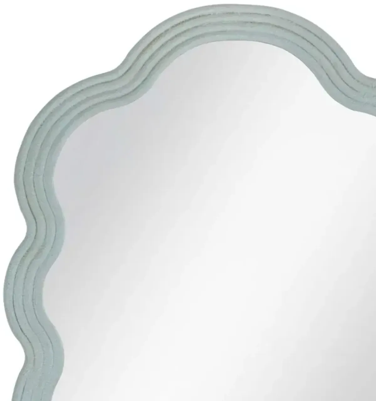 Bassett Mirror Arianna Matte Light Blue Wall Mirror
