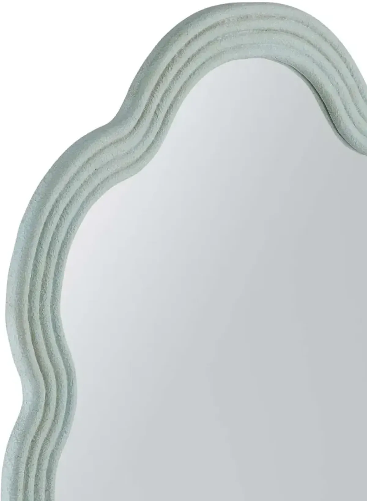 Bassett Mirror Arianna Matte Light Blue Wall Mirror