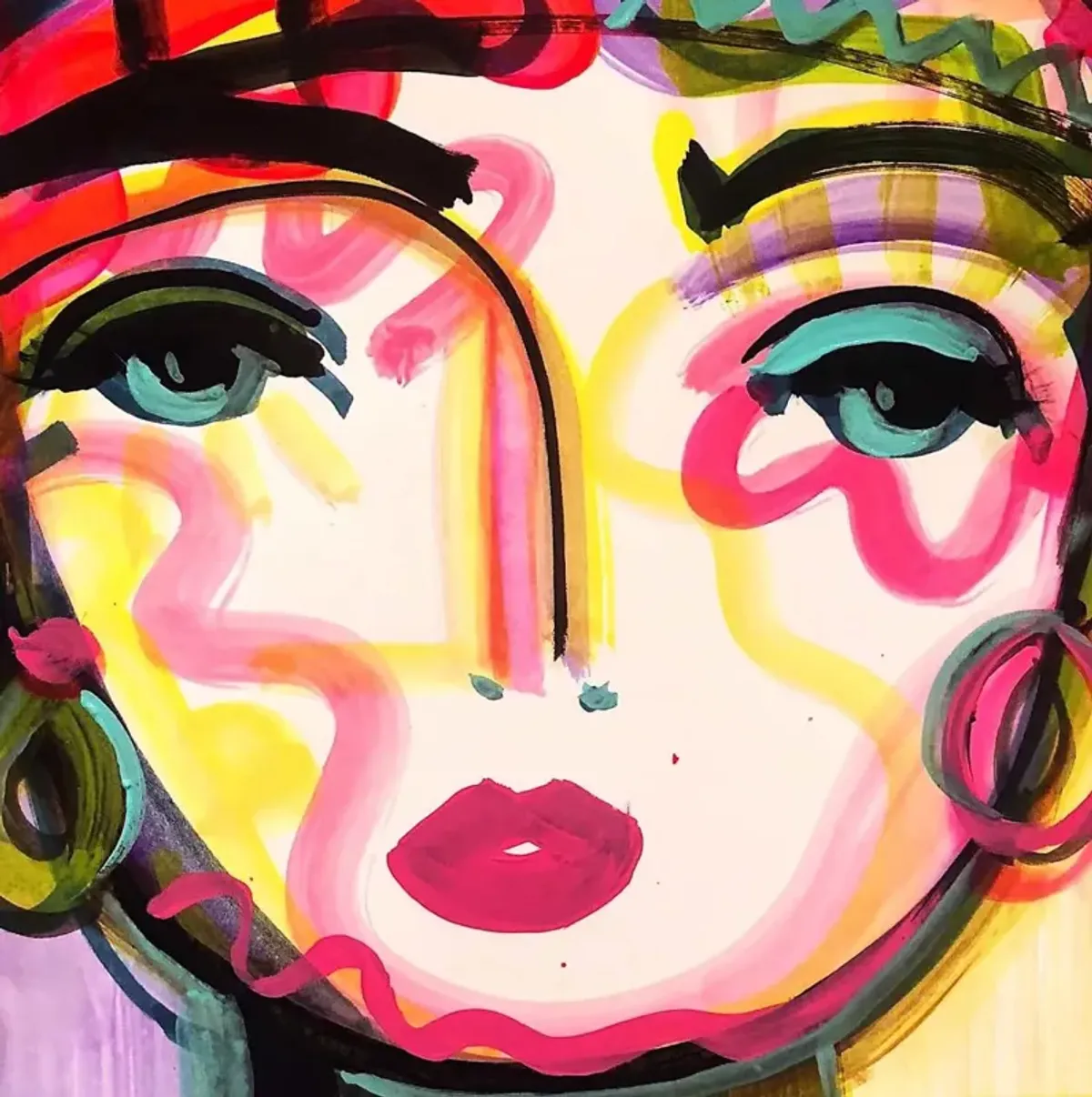 Windy O'Connor Marilyn Chica Toss Pillow