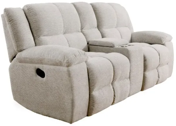 Parker HouseÂ® Buster Opal Taupe Manual Dual Reclining Console Loveseat
