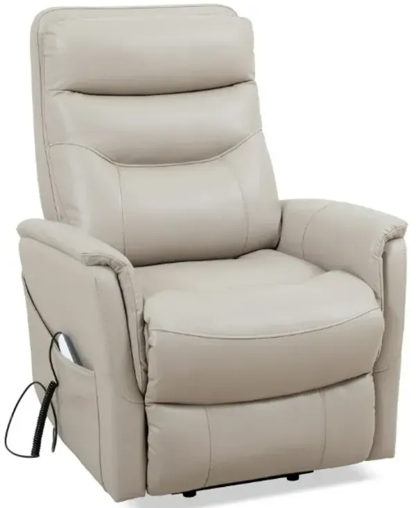 Parker HouseÂ® Gemini Softy Ivory Power Lift Recliner with Articulating Headrest