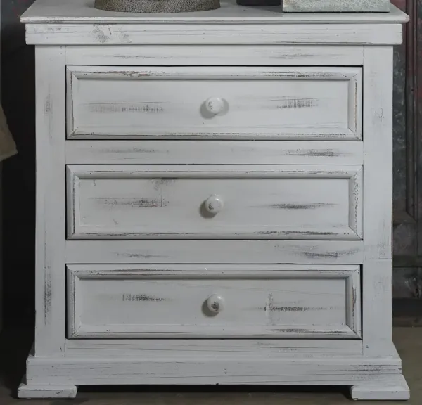 Vintage Furniture Nina Nero White Nightstand