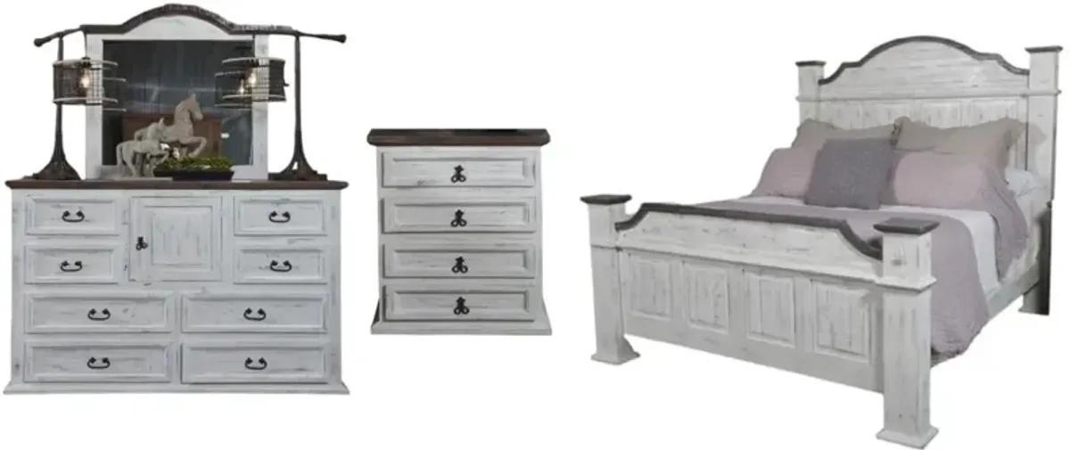 Vintage Furniture Hulk 4 Piece Two-Tone King Bedroom Set