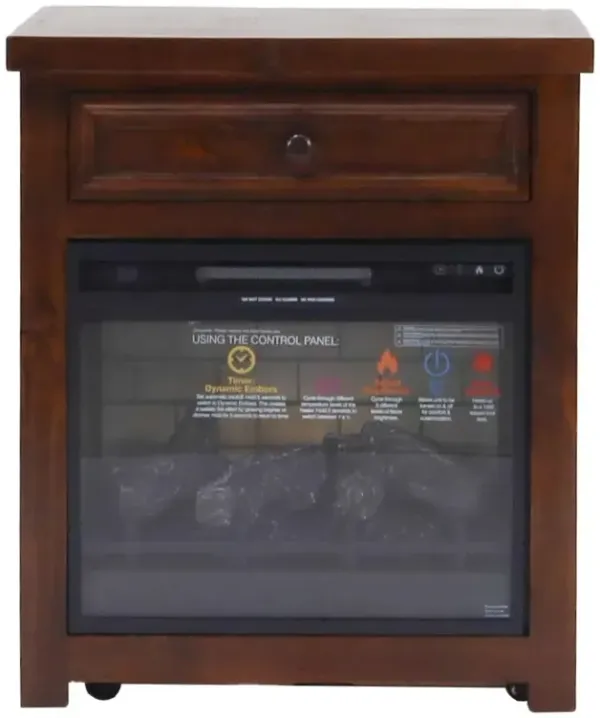 Vintage Furniture Ivy Dark Walnut Fireplace