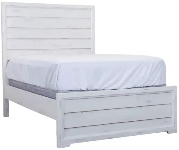 Vintage Furniture Windjammer Nero White Queen Panel Bed