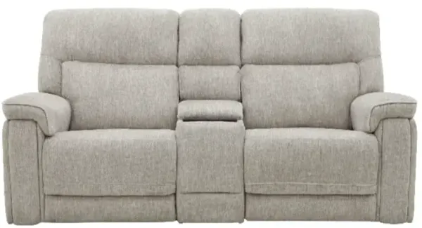 Moto Motion 104 Sand Media Power Reclining Console Loveseat