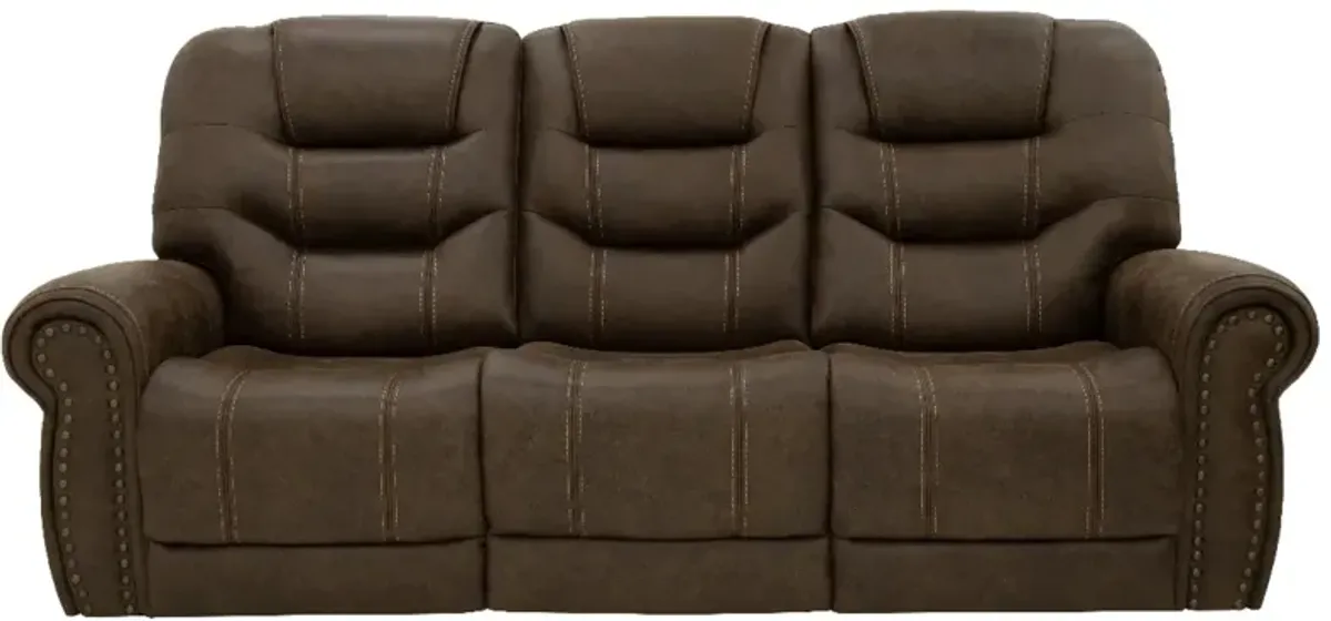 Moto Motion 125 Walnut Media Power Reclining Sofa