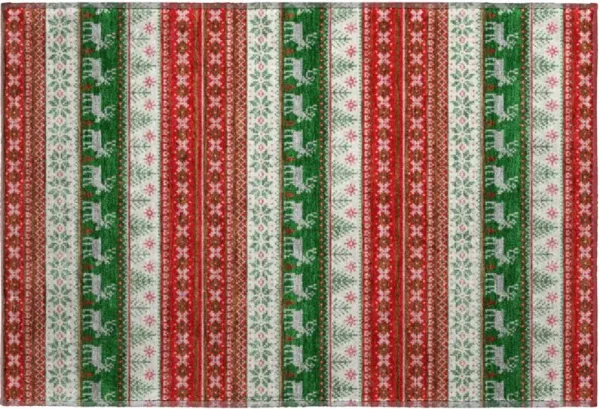 Dalyn Rug Company Reindeer Games Red 2'x3' Door Mat