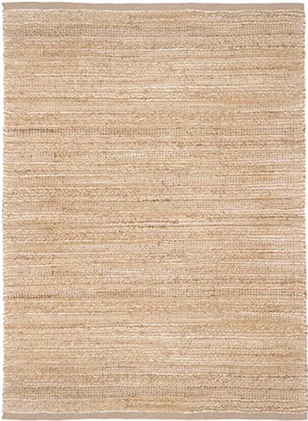 LR Home Natural Fiber Cream Ivory 5'x8' Area Rug