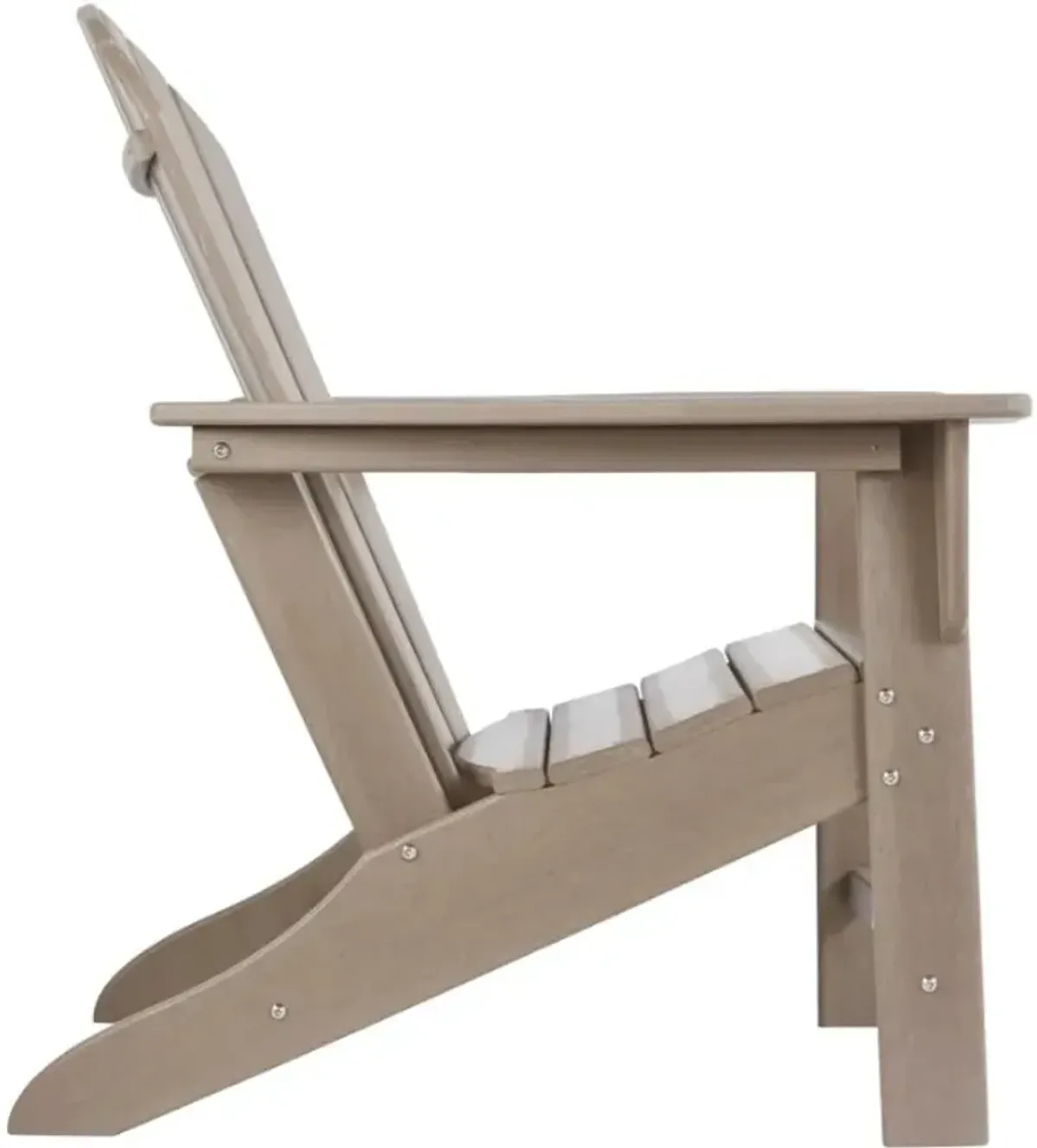 Signature Design by AshleyÂ® Sundown Treasure Driftwood Plastic Outdoor Adirondack Chair