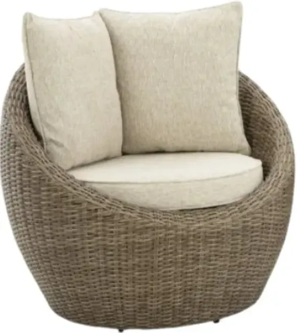 Signature Design by AshleyÂ® Danson Beige Set of 2 Swivel Lounge Chairs
