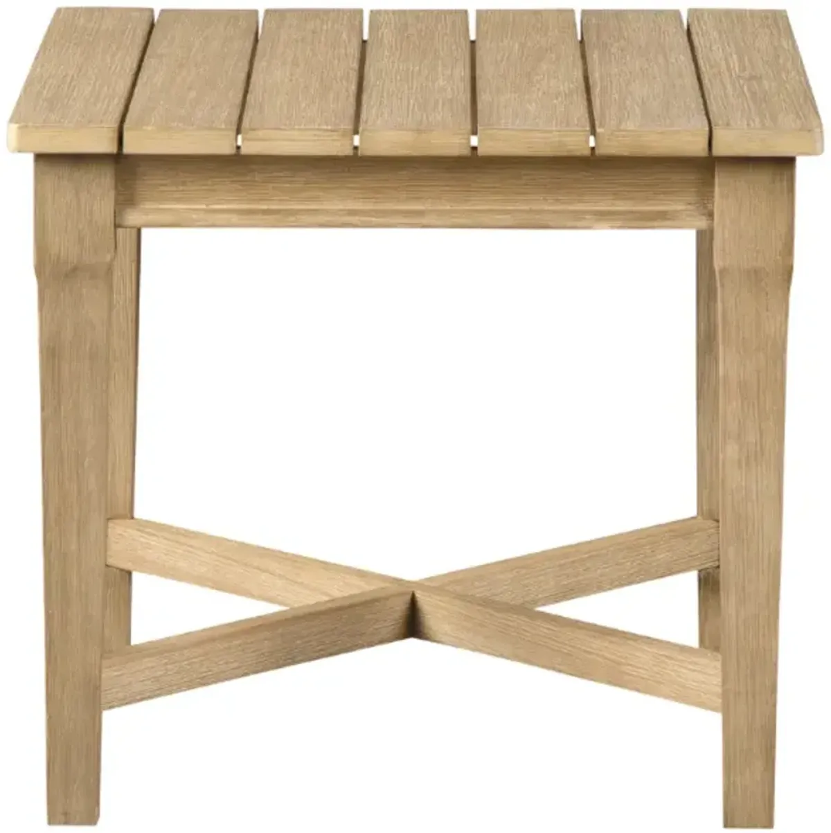 Signature Design by AshleyÂ® Carter Hall Beige Wooden Outdoor End Table