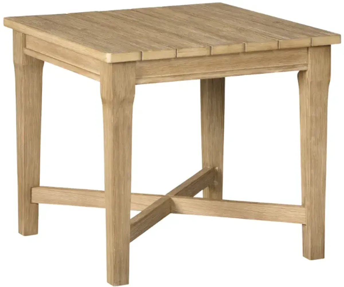 Signature Design by AshleyÂ® Carter Hall Beige Wooden Outdoor End Table