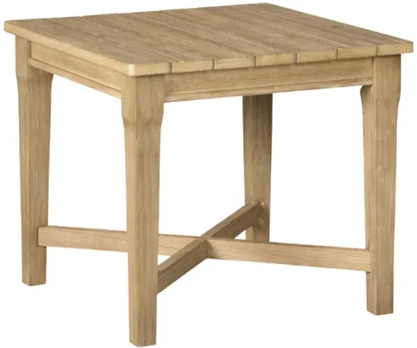 Signature Design by AshleyÂ® Carter Hall Beige Wooden Outdoor End Table